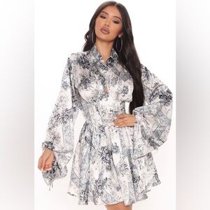 Fashion nova ‘Sultry Kisses satin mini dress’